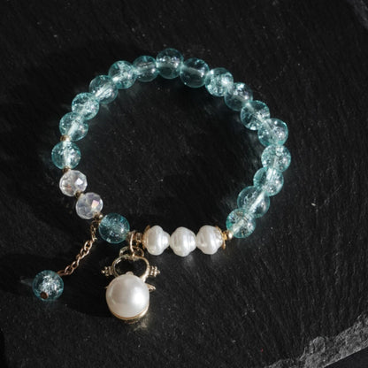 Aqua Pearl Bracelet