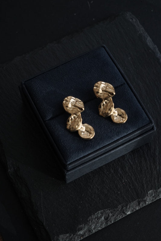 Golden Dusk Drops Earring